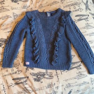 Polo Ralph Lauren cable sweater with ruffles